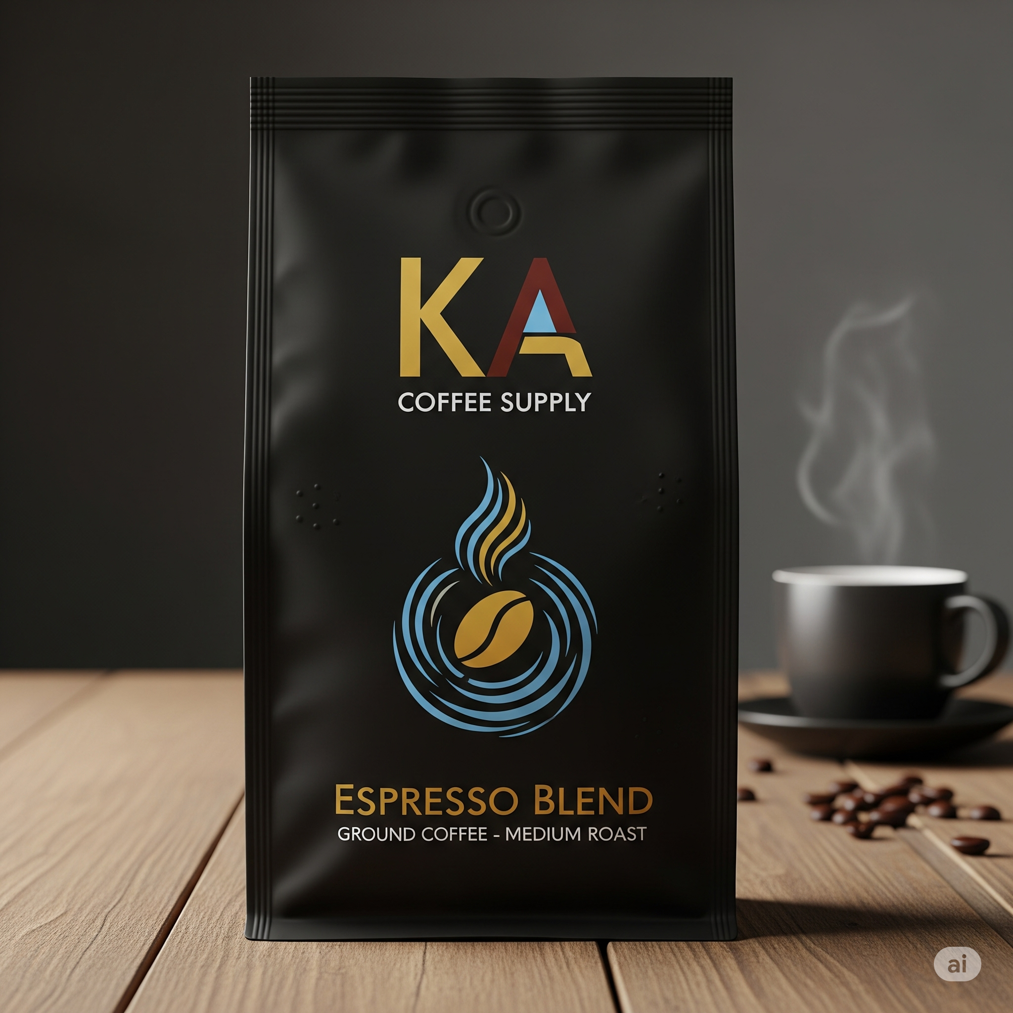 Gemini_Generated_Image_x8oaw7x8oaw7x8oa Espresso Blend Ground Coffee – Medium Roast - Image 1